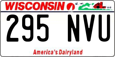 WI license plate 295NVU