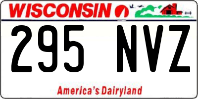 WI license plate 295NVZ