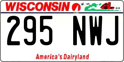 WI license plate 295NWJ