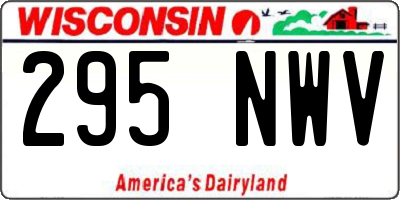 WI license plate 295NWV