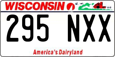 WI license plate 295NXX