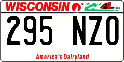 WI license plate 295NZO