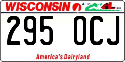WI license plate 295OCJ