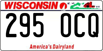 WI license plate 295OCQ