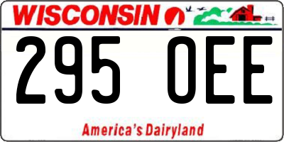 WI license plate 295OEE