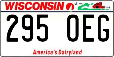 WI license plate 295OEG