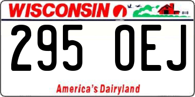 WI license plate 295OEJ