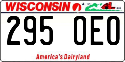 WI license plate 295OEO