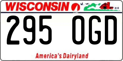 WI license plate 295OGD
