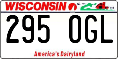 WI license plate 295OGL