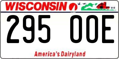 WI license plate 295OOE