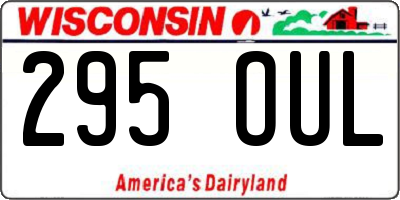 WI license plate 295OUL