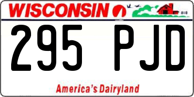WI license plate 295PJD