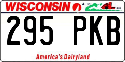 WI license plate 295PKB