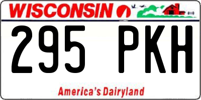 WI license plate 295PKH