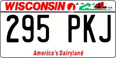 WI license plate 295PKJ