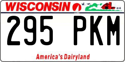 WI license plate 295PKM