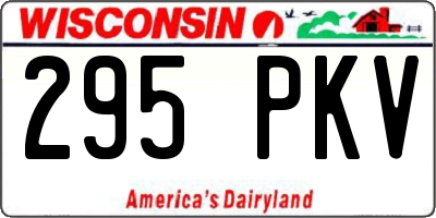 WI license plate 295PKV
