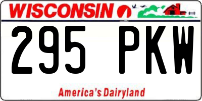WI license plate 295PKW