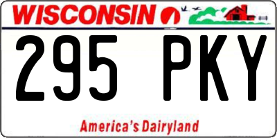 WI license plate 295PKY