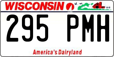 WI license plate 295PMH