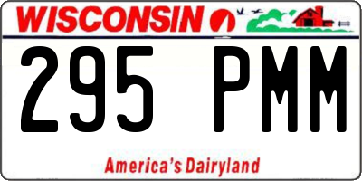 WI license plate 295PMM