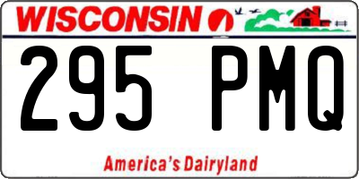 WI license plate 295PMQ
