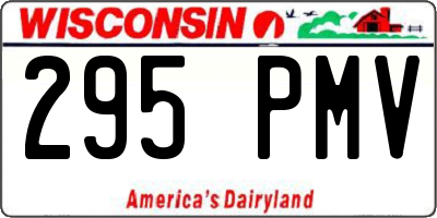 WI license plate 295PMV