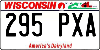 WI license plate 295PXA
