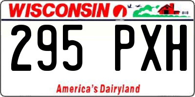 WI license plate 295PXH