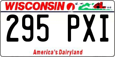 WI license plate 295PXI