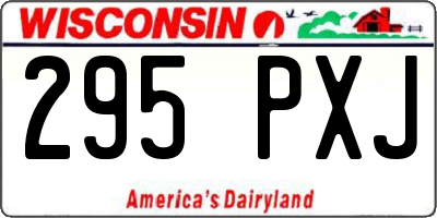 WI license plate 295PXJ