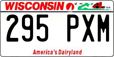 WI license plate 295PXM