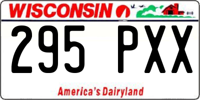 WI license plate 295PXX