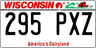 WI license plate 295PXZ