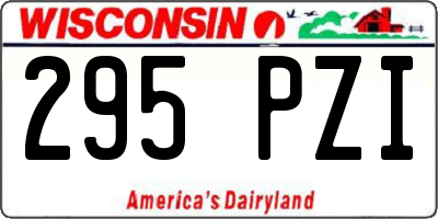 WI license plate 295PZI