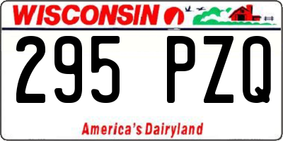 WI license plate 295PZQ