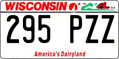WI license plate 295PZZ
