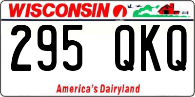 WI license plate 295QKQ