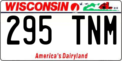 WI license plate 295TNM