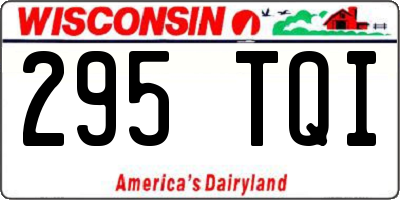 WI license plate 295TQI