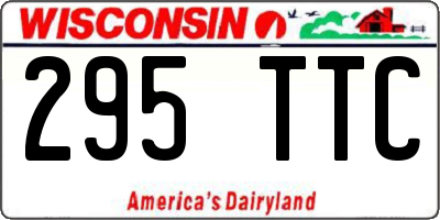 WI license plate 295TTC