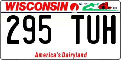 WI license plate 295TUH