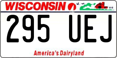 WI license plate 295UEJ
