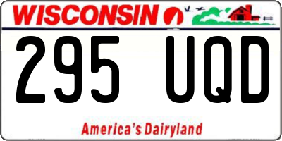 WI license plate 295UQD