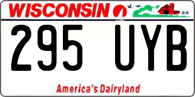 WI license plate 295UYB