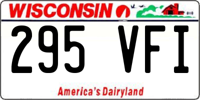 WI license plate 295VFI