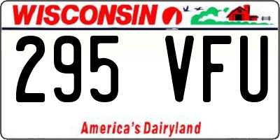WI license plate 295VFU