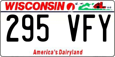 WI license plate 295VFY