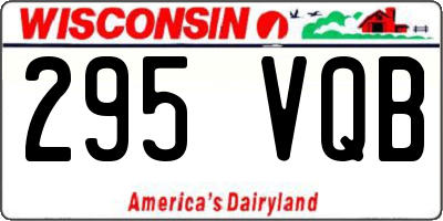 WI license plate 295VQB